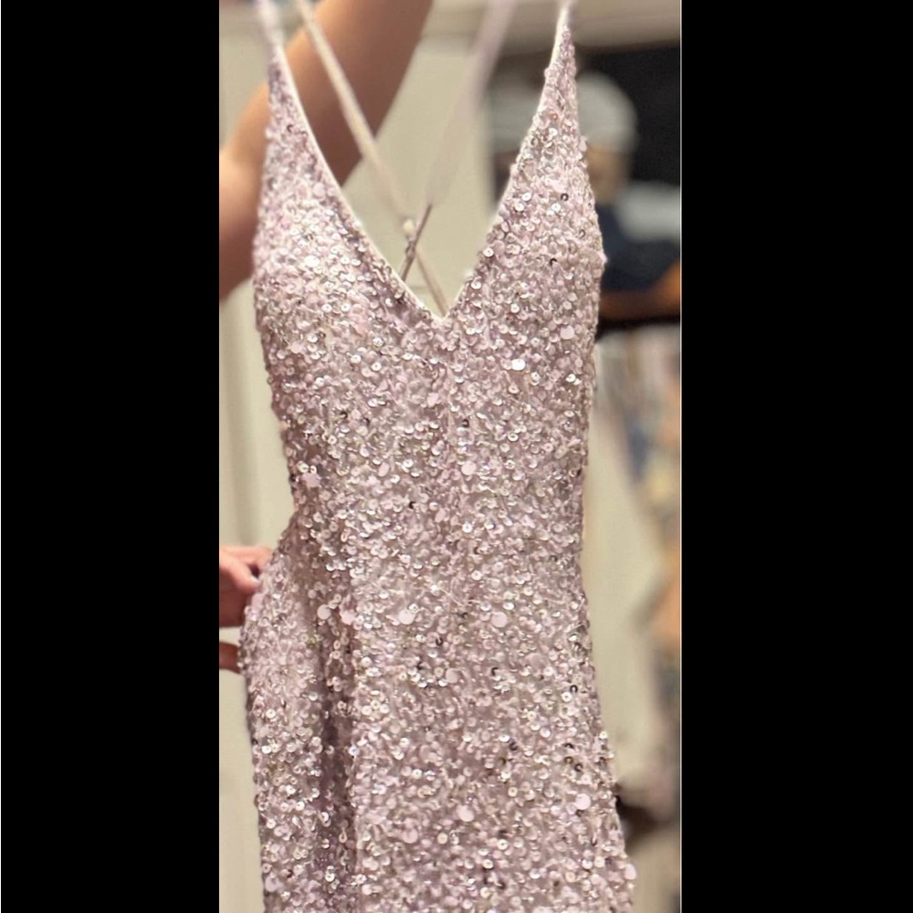 Scala purple sequin dress